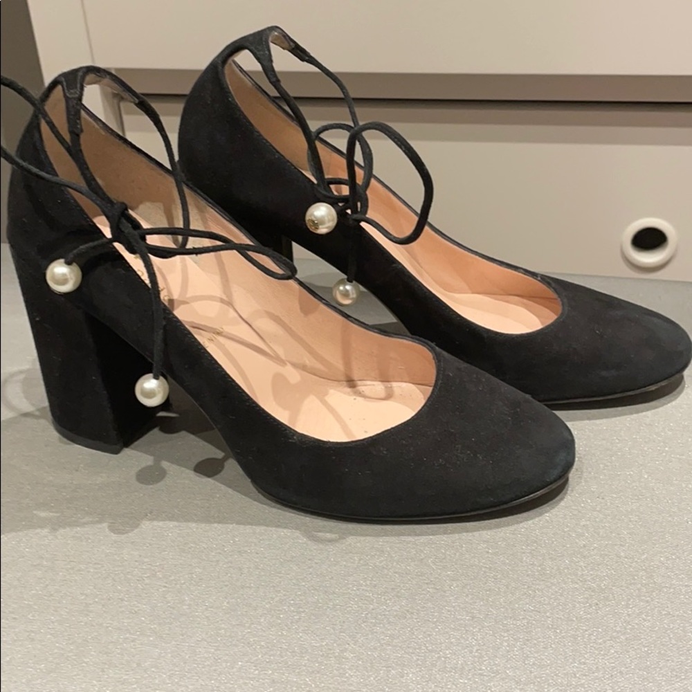 Kate Spade black suede shoes